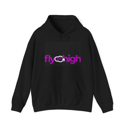 Fly High Hoodie — Pink 'fly high' Graphic Pullover