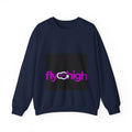 Fly High NYC Crewneck Sweatshirt — Pink & Purple Logo Pullover